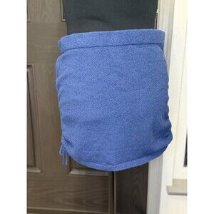 Free People FP Beach Blue Knit Midi Skirt Womens Size Medium Cotton Blend